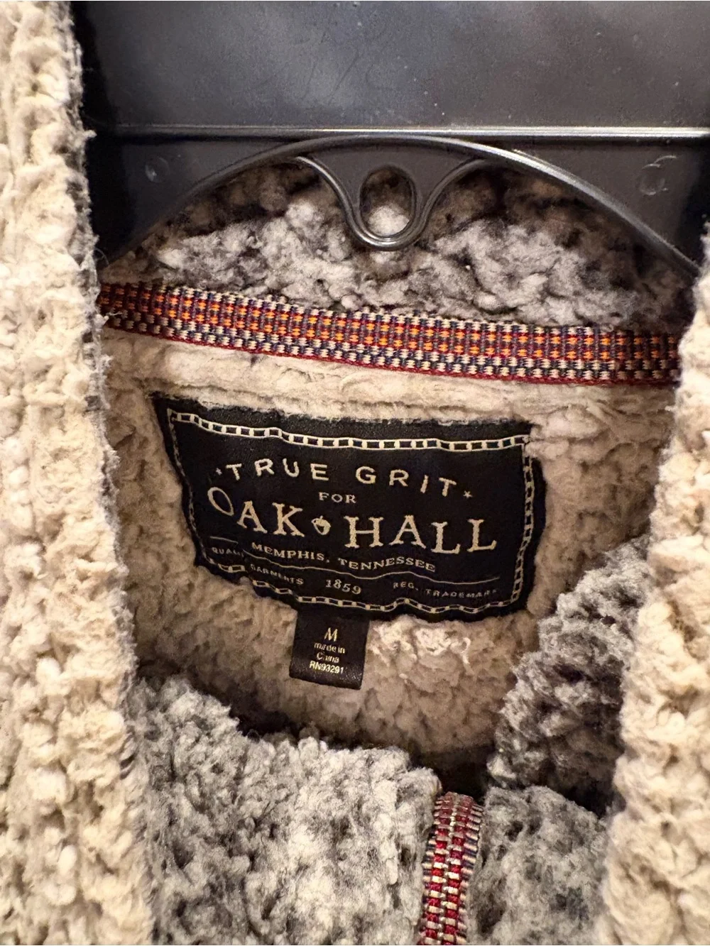 True Grit Cream Sherpa Half-Zip Pullover Sweater